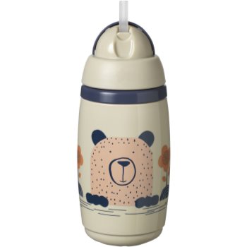 Tommee Tippee Superstar Insulated Straw Grey ceasca cu pai - imagine 2